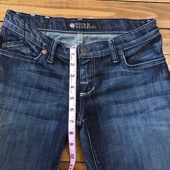 ROCK & republic women jeans bootcut to wide legs size 25 - Picture 8 of 11